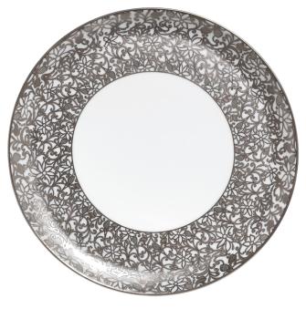 Flat cake plate white - Raynaud